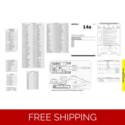 14 CATERPILLAR 320C, 330C EXCAVATOR HYDRAULIC & ELECTRICAL FULL DIAGRAMS